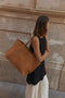 Little Liffner Mega Sprout Tote - Rhum Suede