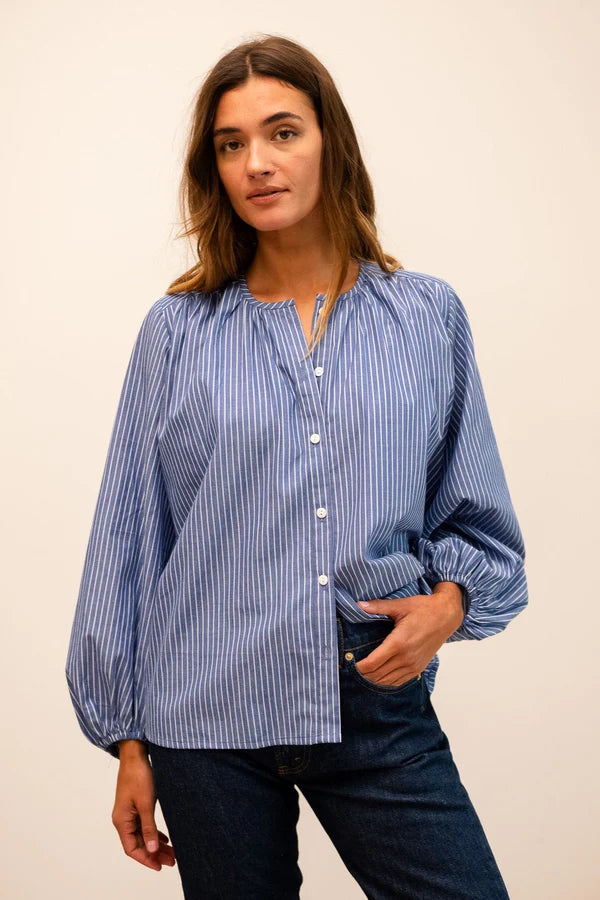 Mille Cecily Top - Harbor Stripe