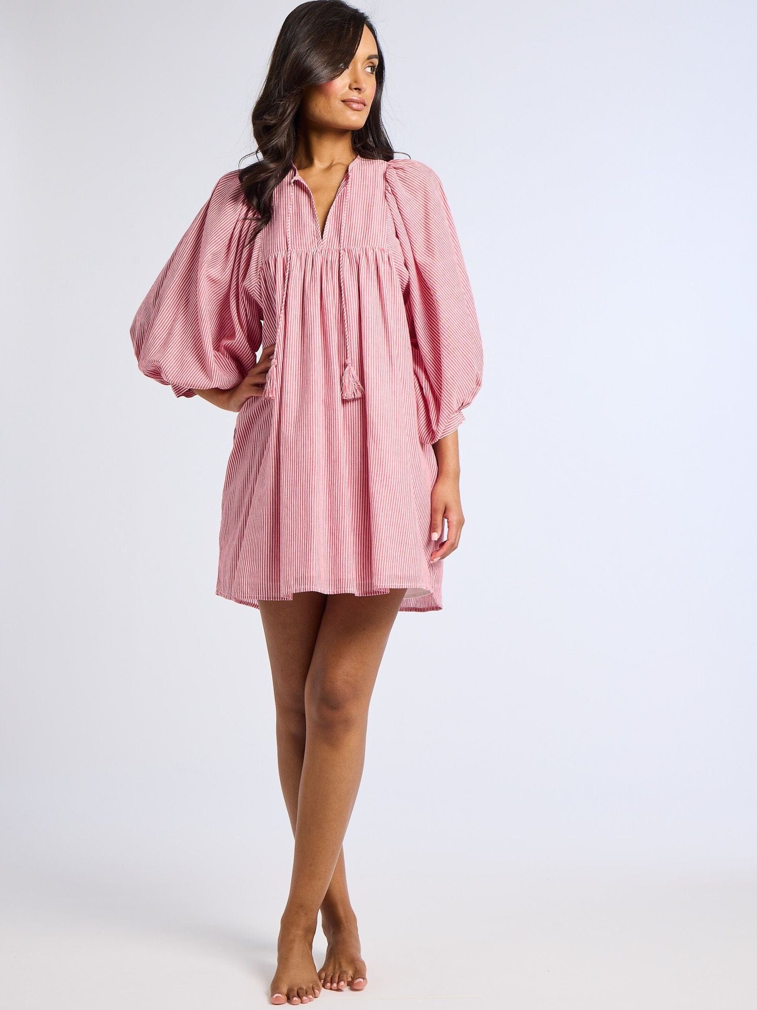 Mille Daisy Dress  - Tango Stripe