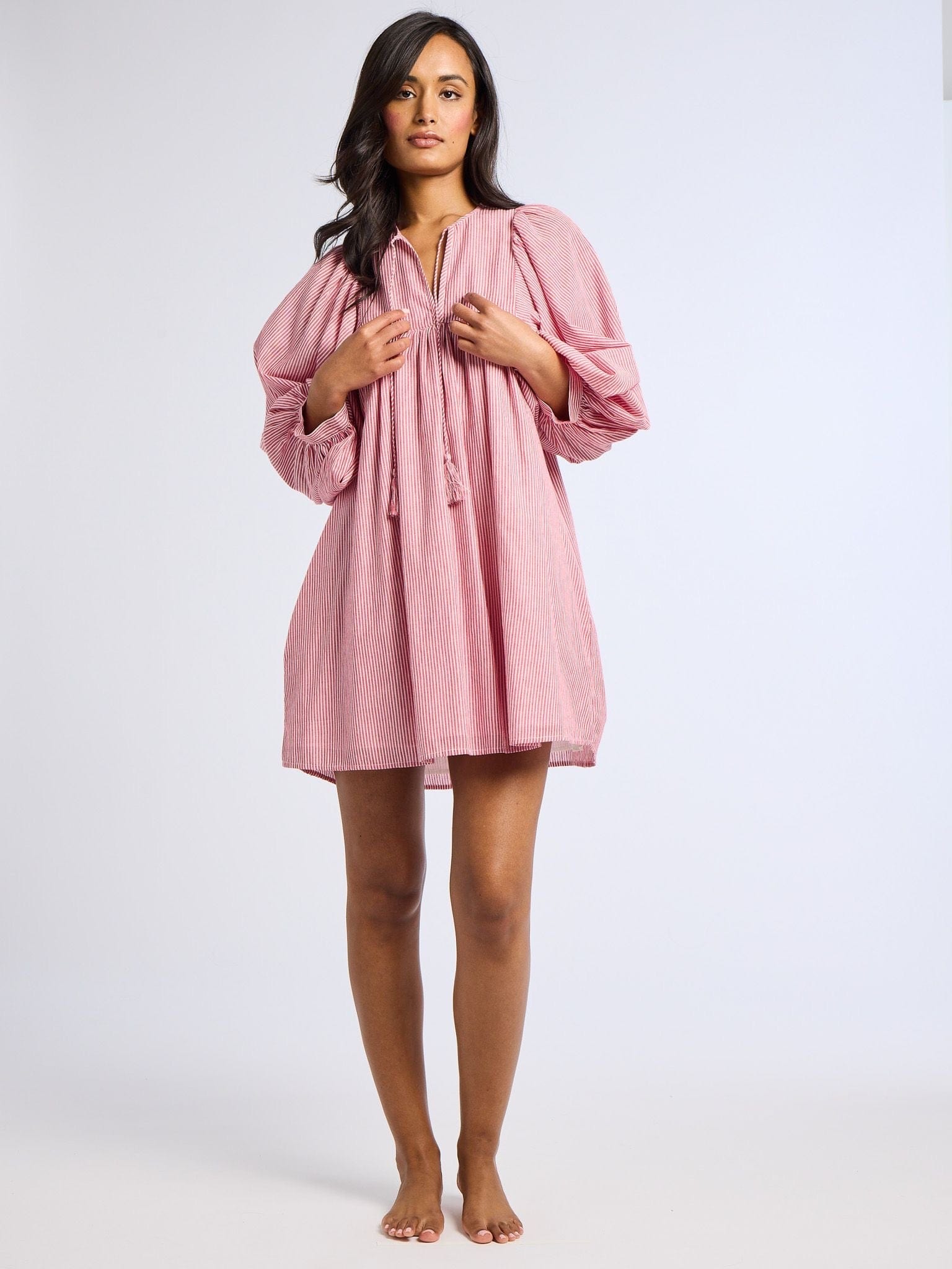 Mille Daisy Dress  - Tango Stripe