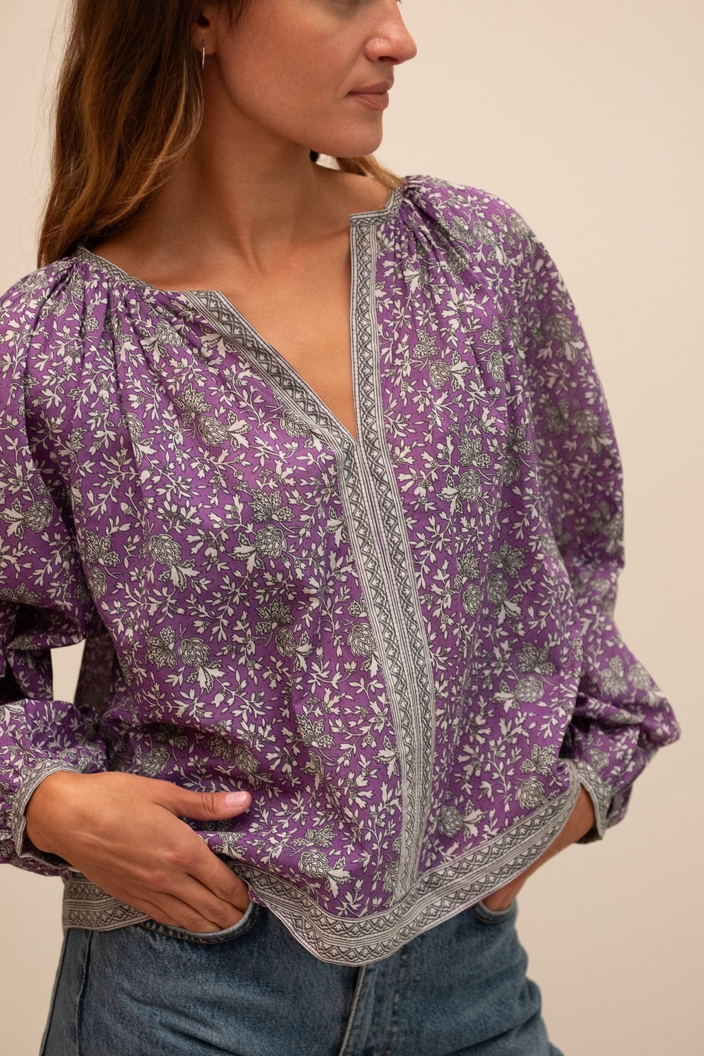 Mille Elodie Top in Provence Floral