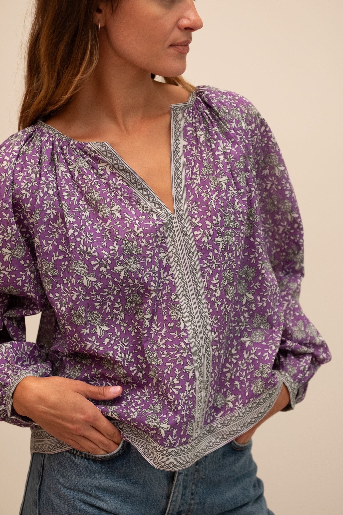 Mille Elodie Top in Provence Floral