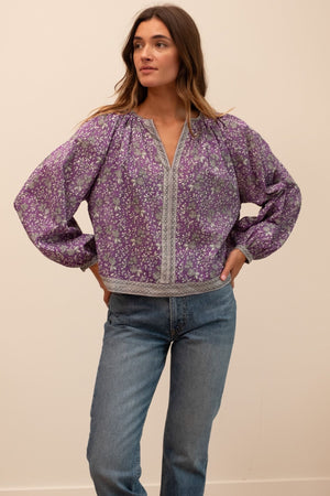 Mille Elodie Top in Provence Floral