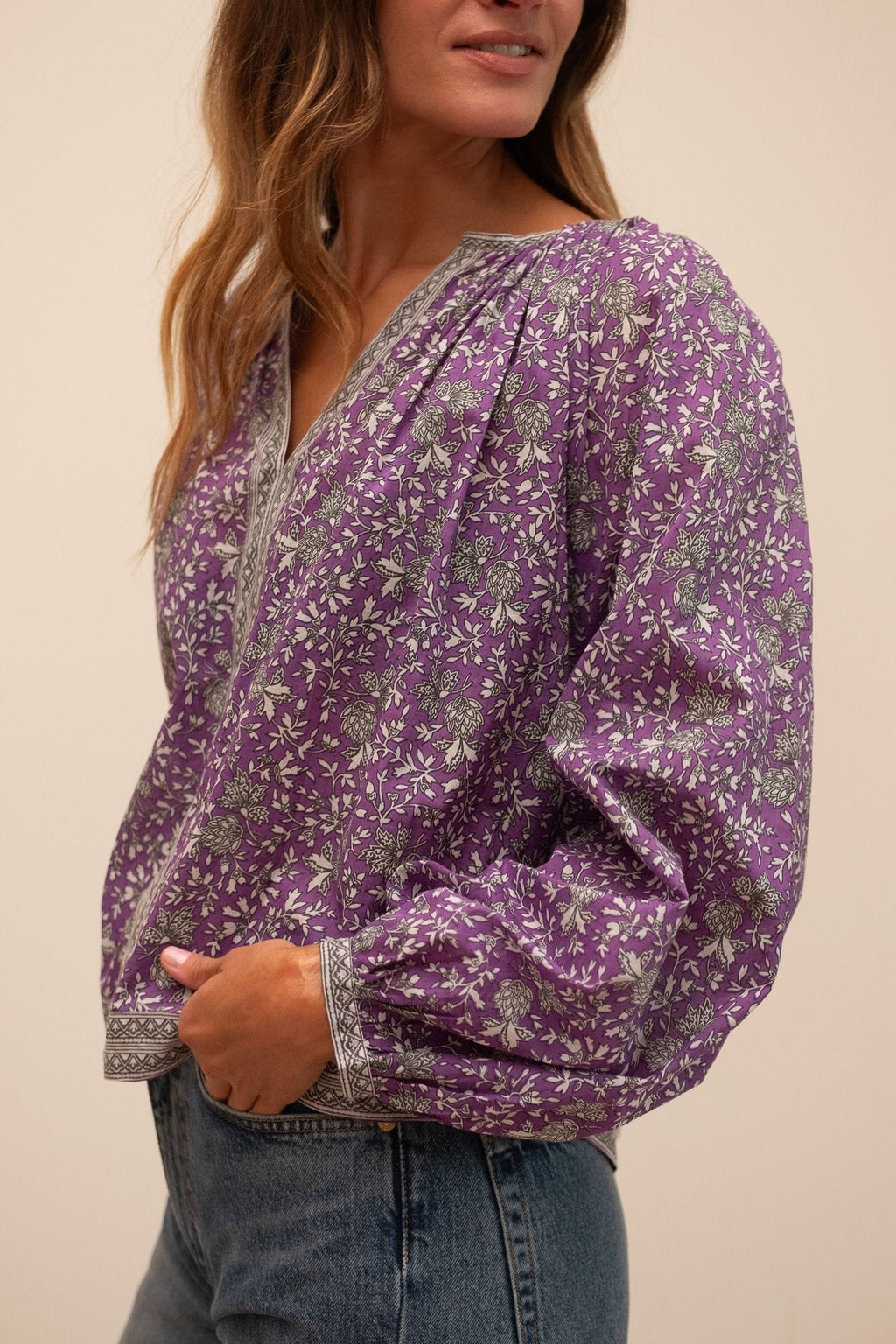 Mille Elodie Top in Provence Floral
