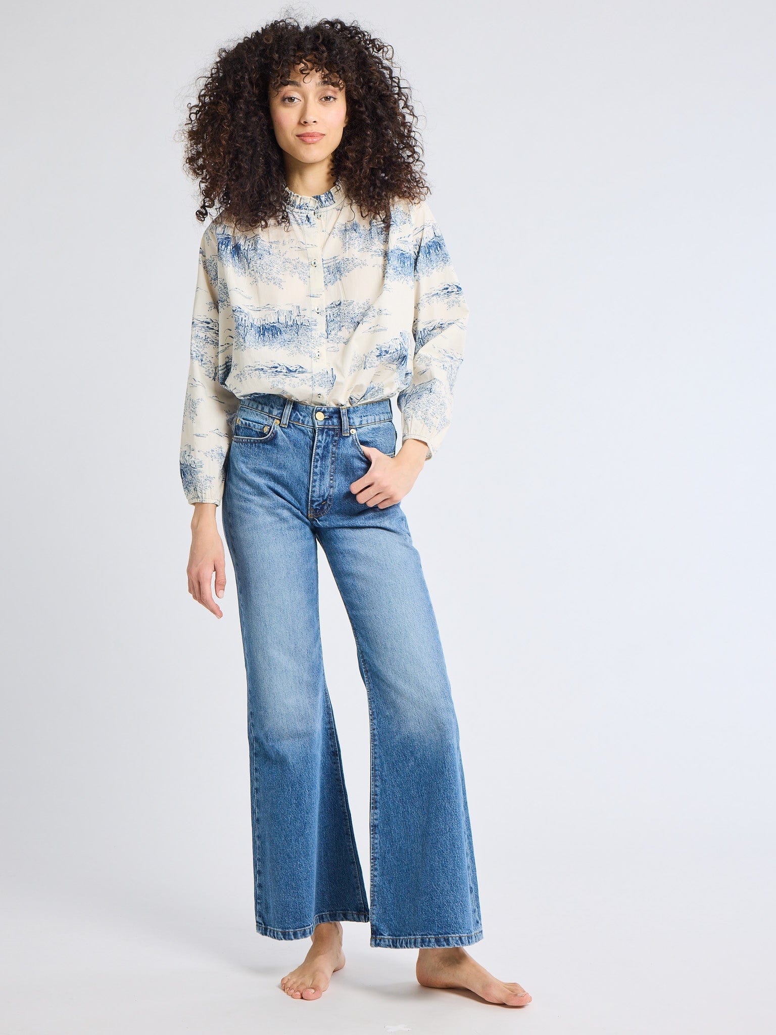 Mille Francesca Top in Western Toile