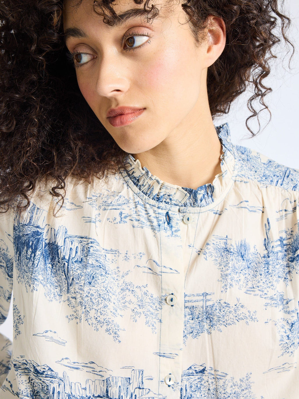 Mille Francesca Top in Western Toile