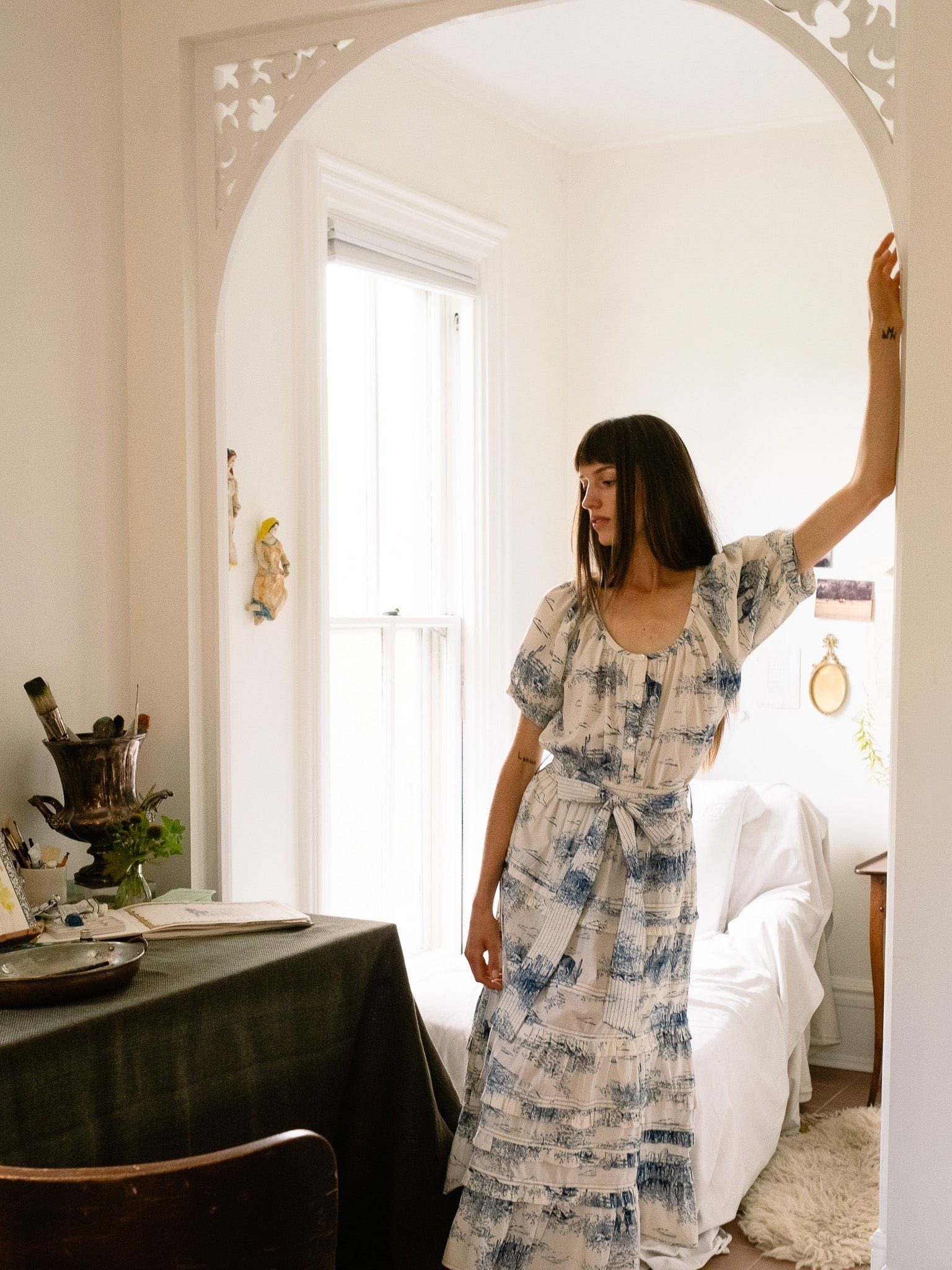 Mille Kasia Skirt in Western Toile