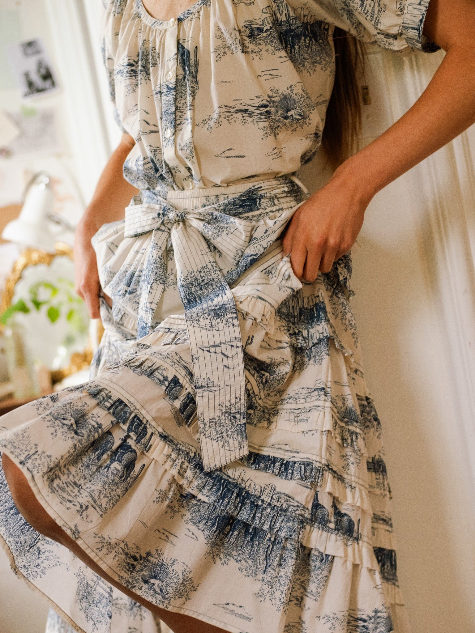Mille Kasia Skirt in Western Toile