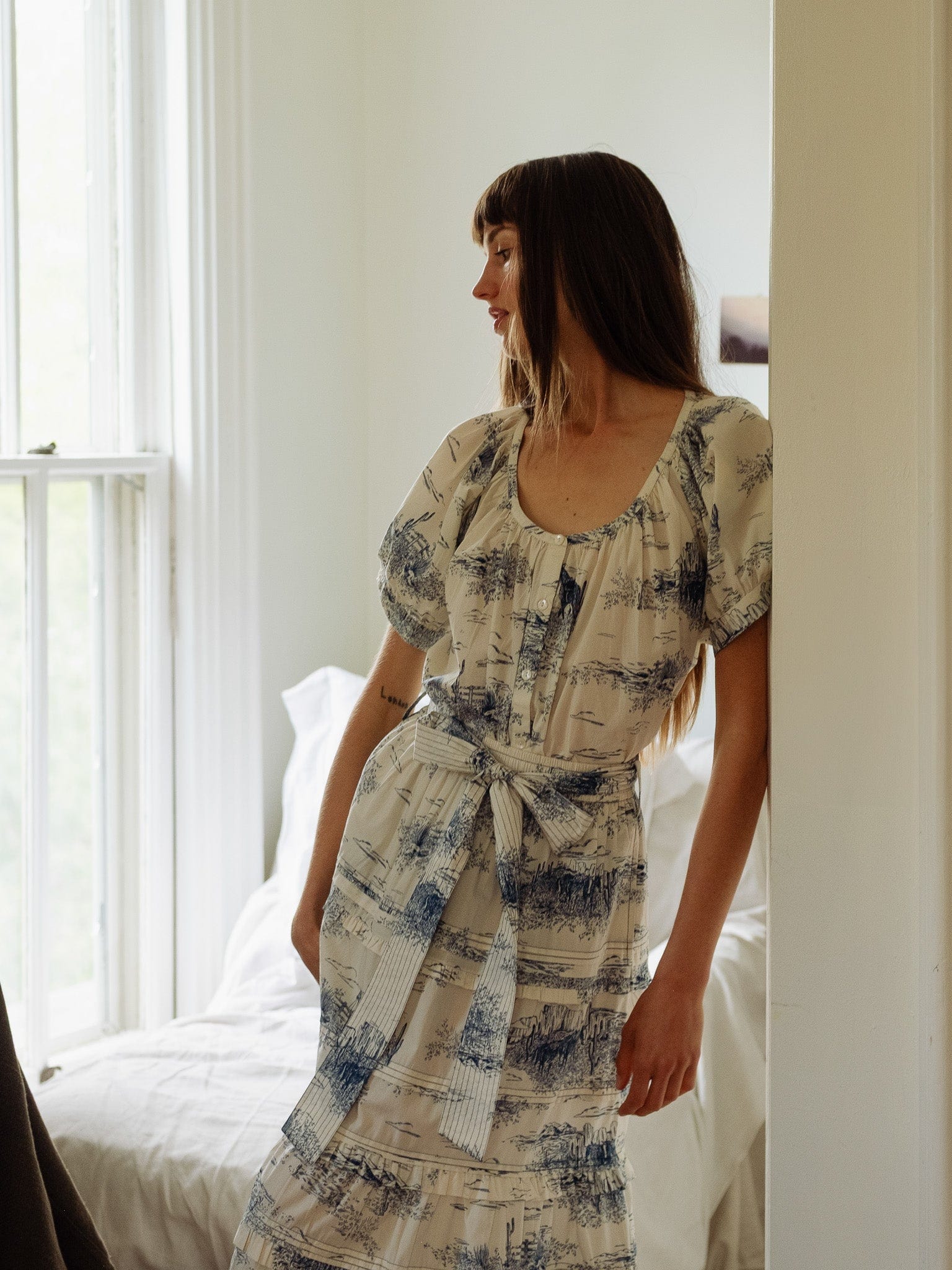 Mille Kasia Skirt in Western Toile