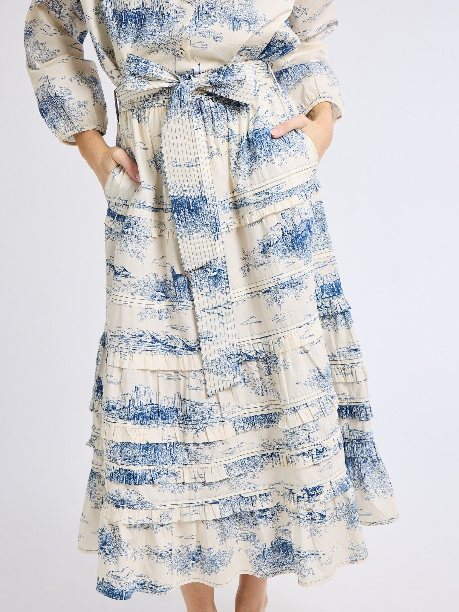 Mille Kasia Skirt in Western Toile