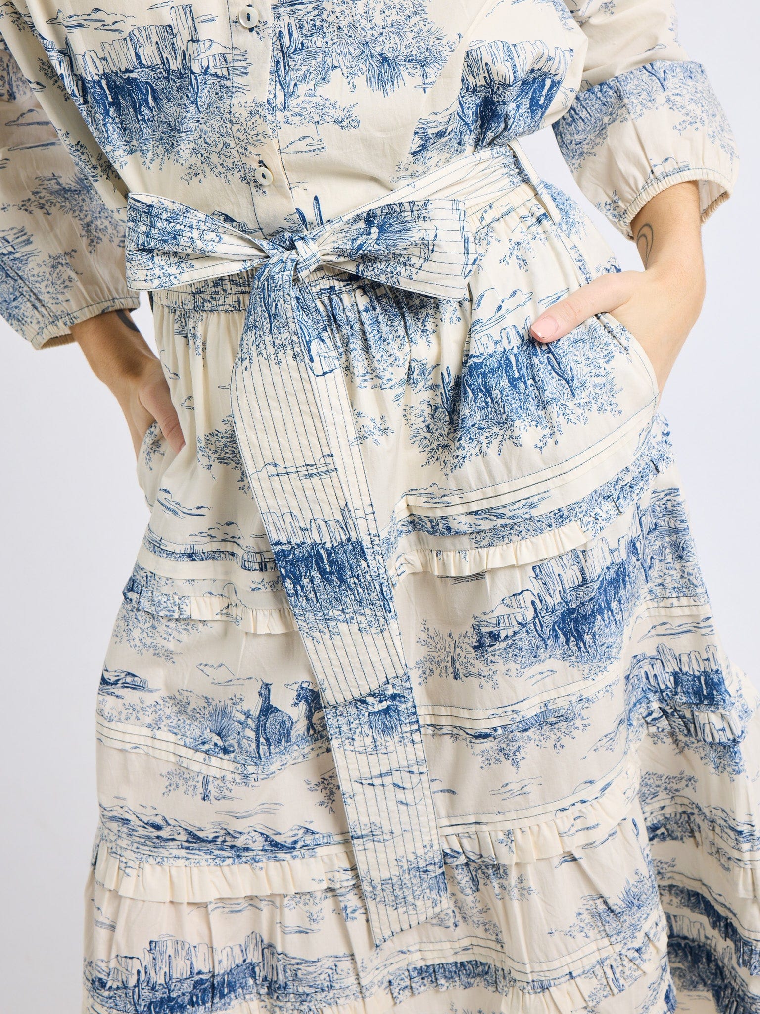 Mille Kasia Skirt in Western Toile