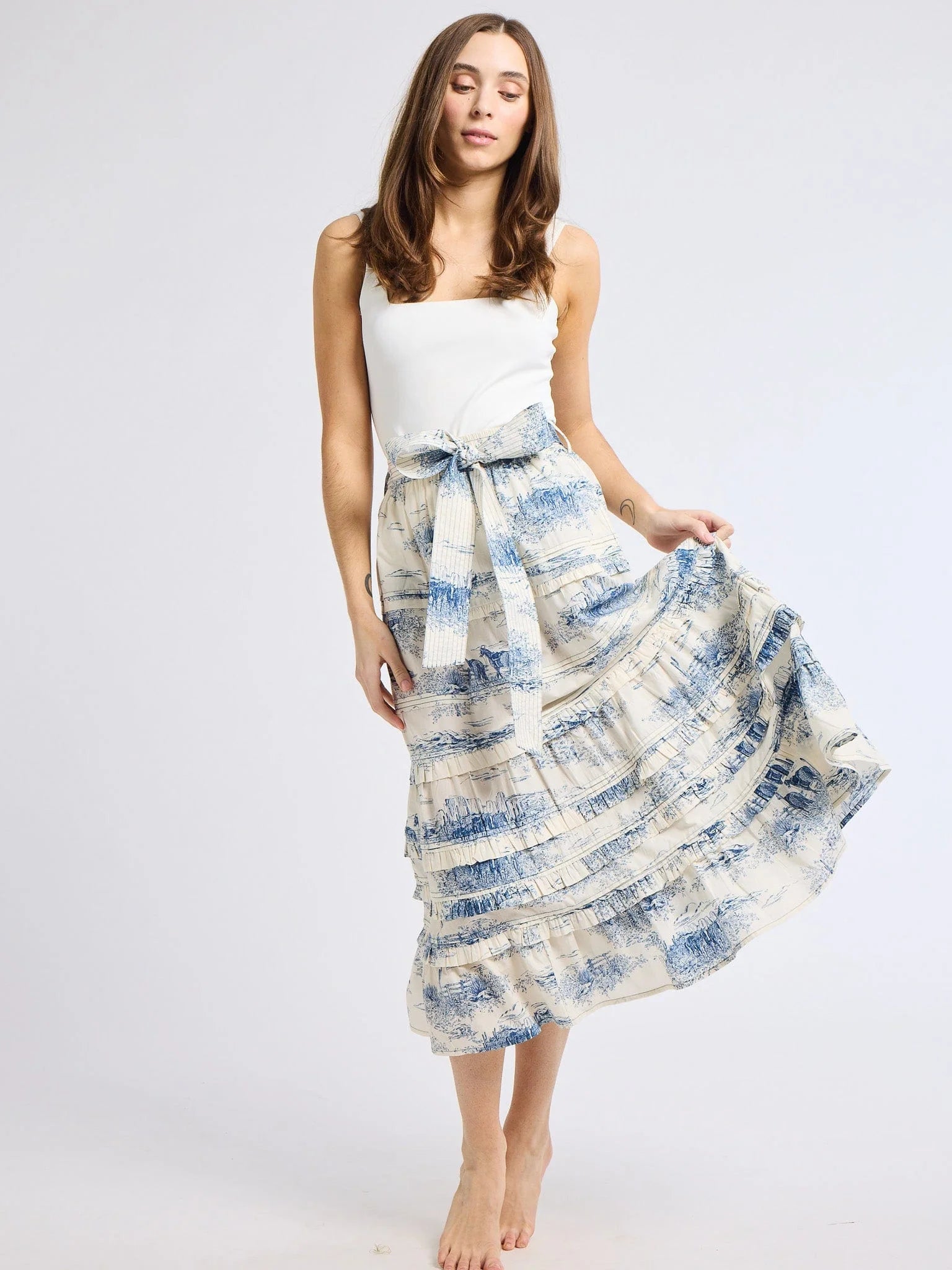Mille Kasia Skirt in Western Toile