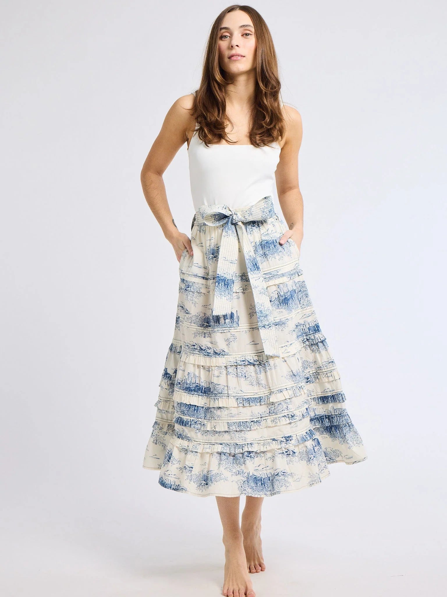 Mille Kasia Skirt in Western Toile