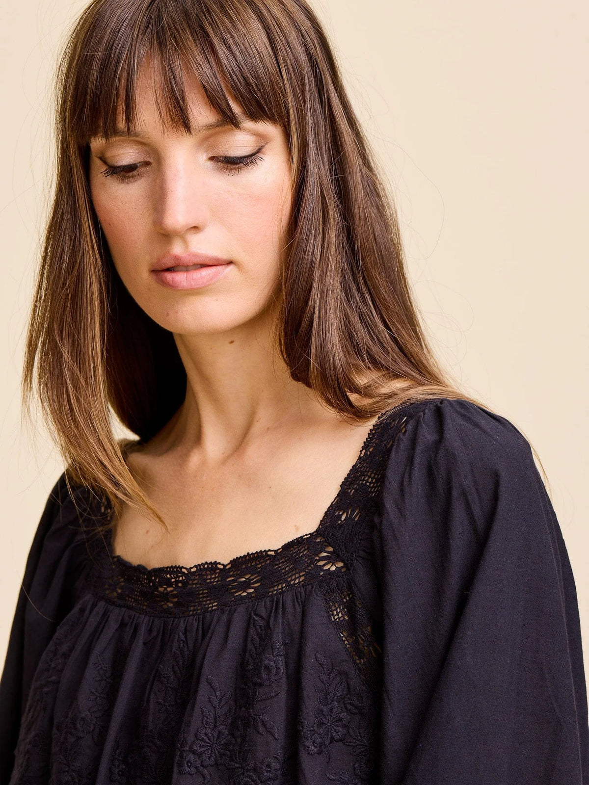 Mille Maureen Top - Black Eyelet