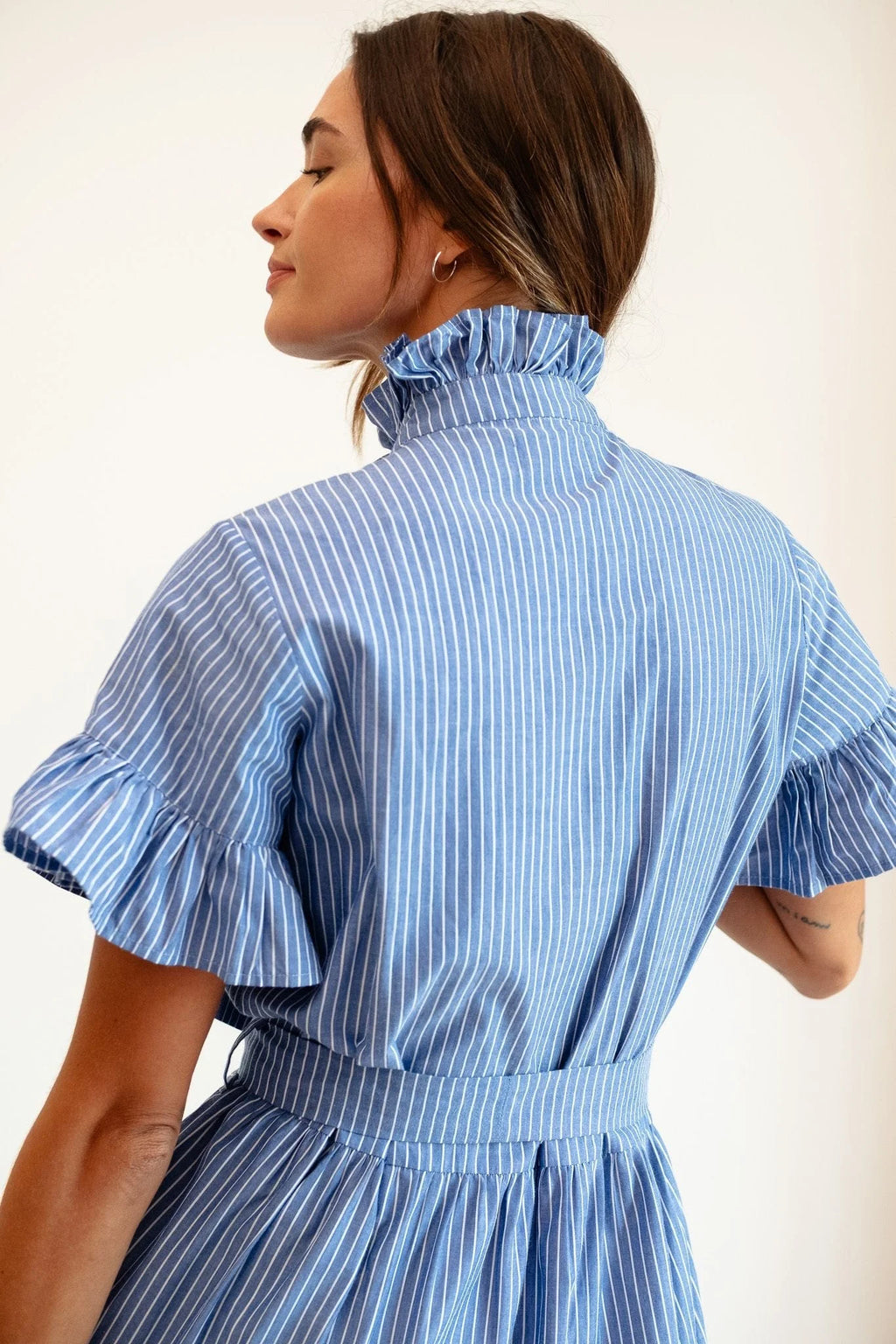 Mille Victoria Dress - Harbor Stripe