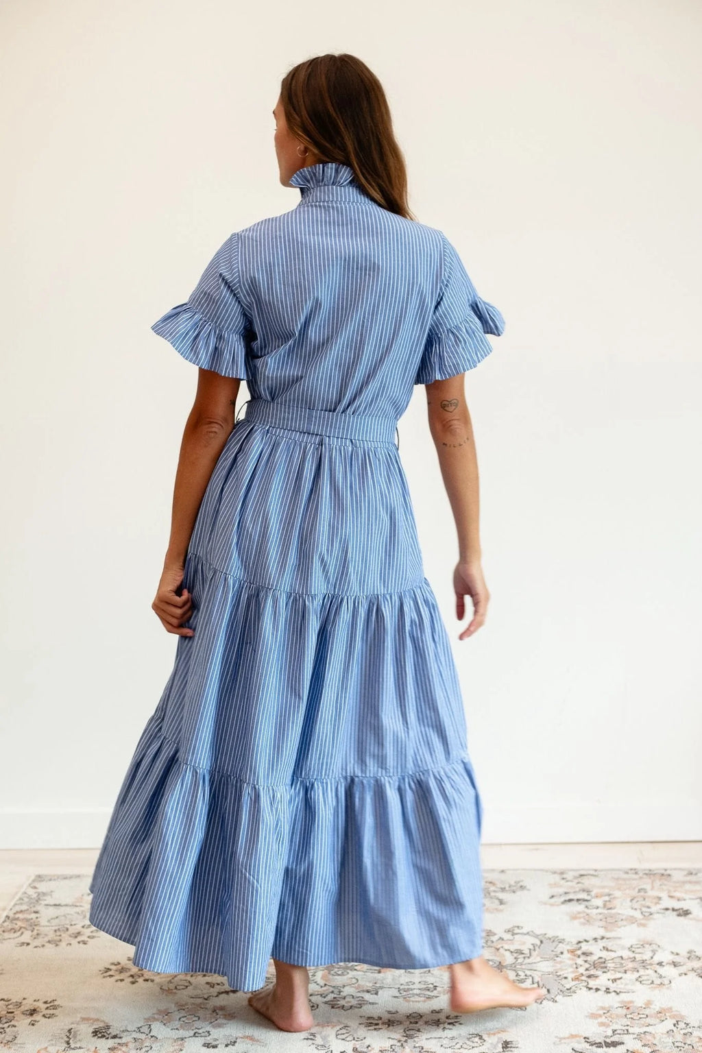 Mille Victoria Dress - Harbor Stripe