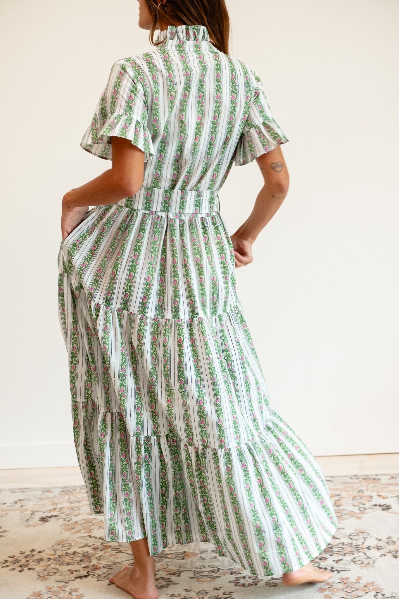 Mille Victoria Dress - Sweet Pea Stripe