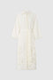 Oroton Table Cloth Lace Column Dress in Soft Cream