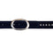 Kim White Oval Classic - Navy Silver Studded