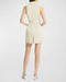 Theory Sleeveless Belted Mini Halter Trench Dress - Sand