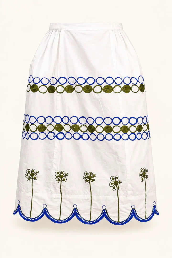 Busayo Obinrin Embroidered Skirt