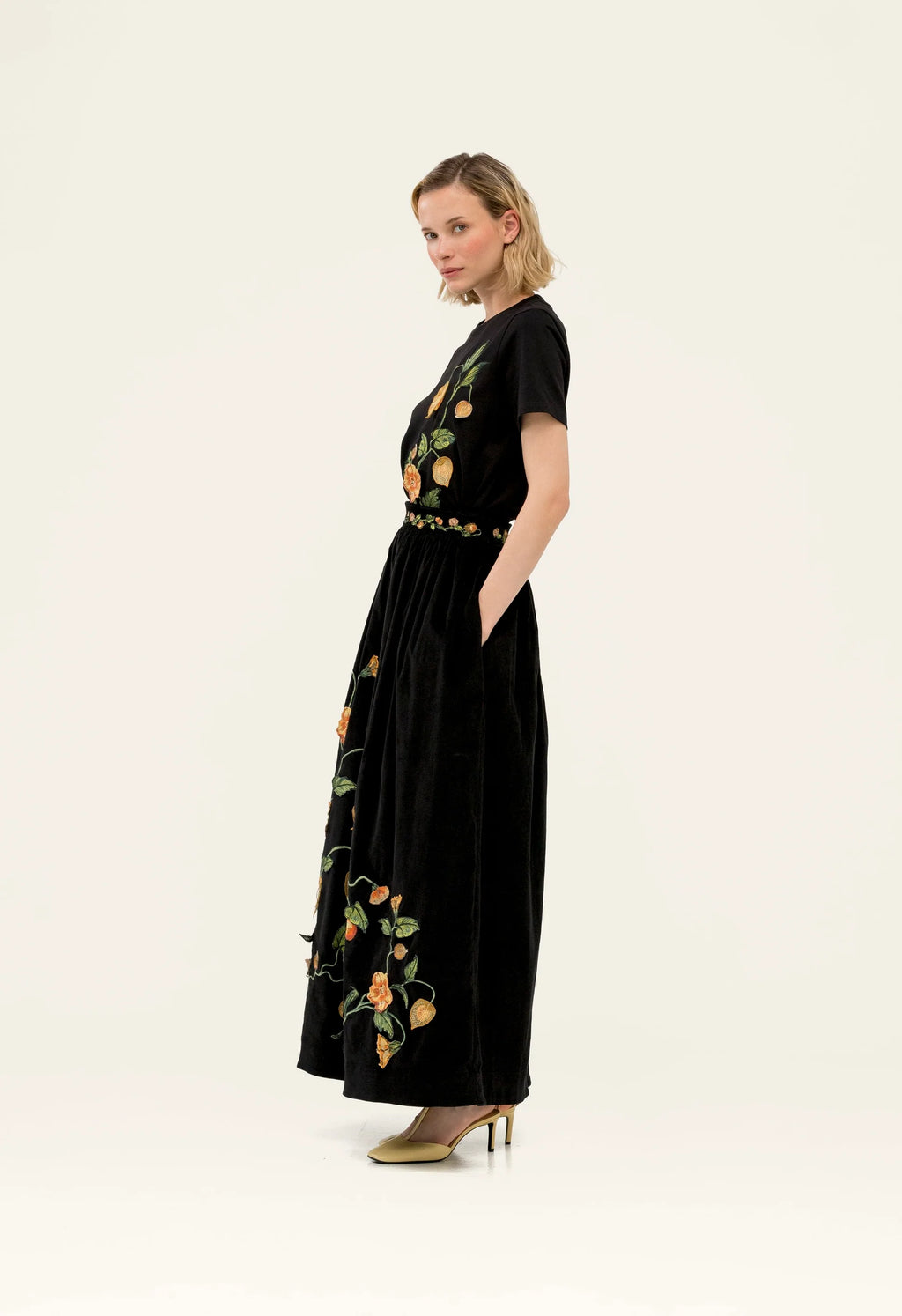 Agua by Agua Bendita Tangelo Uchuva Maxi Skirt