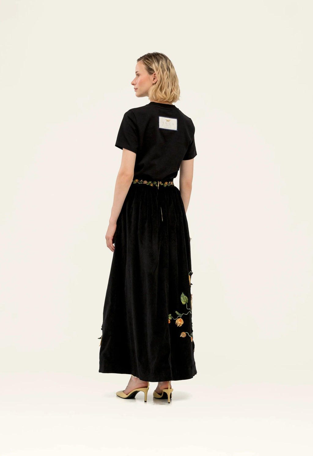 Agua by Agua Bendita Tangelo Uchuva Maxi Skirt