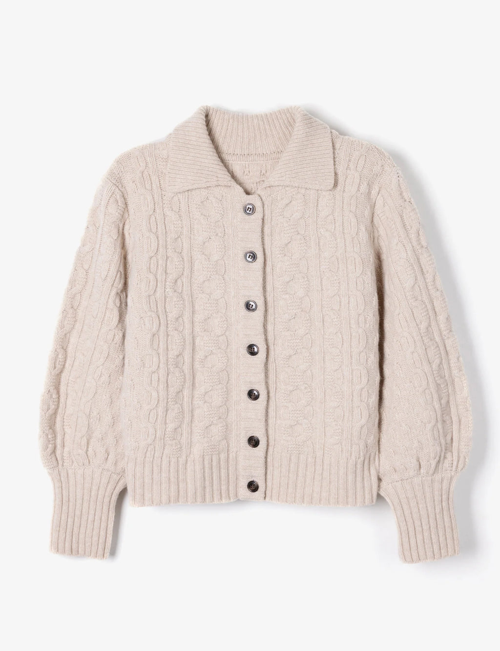 Penelope Chilvers Cornwall Wool Cardigan - Cream
