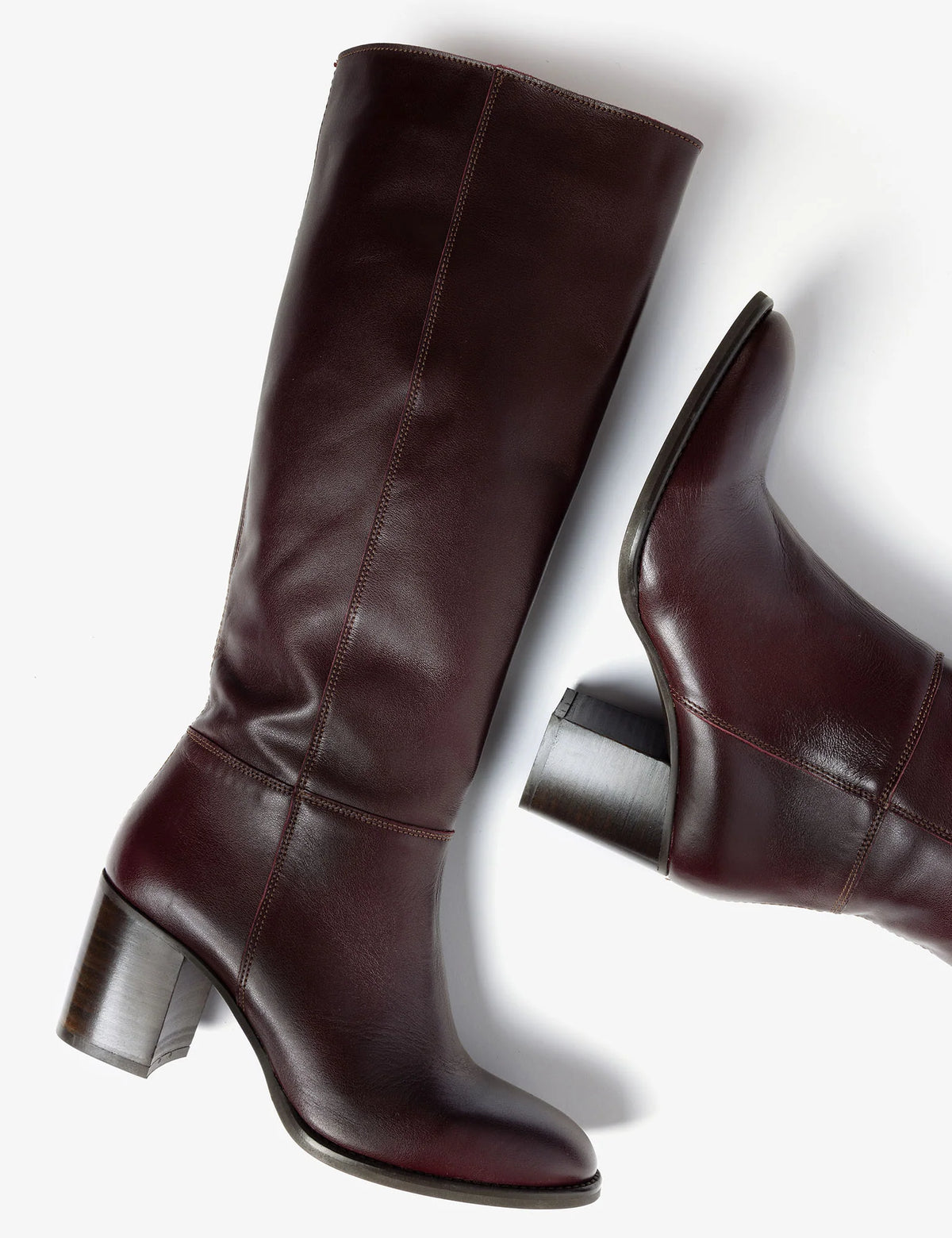 Penelope Chilvers Stow Leather Boot - Bordeaux