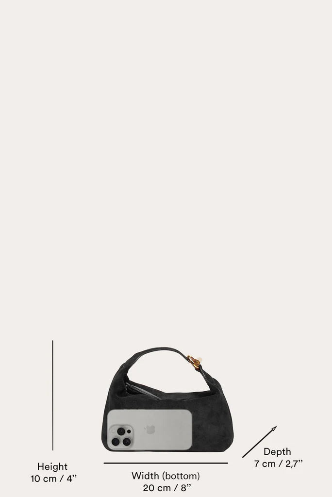 Liffner Pillow Pouch Micro Black Eel