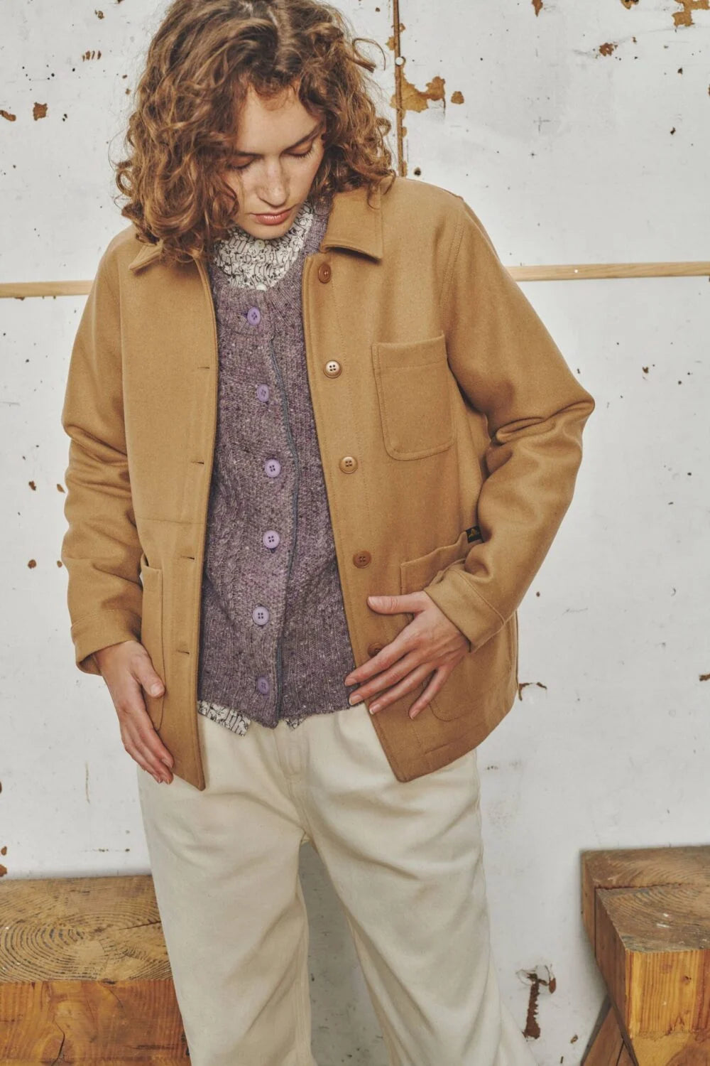 Le Mont St Michel Victorienne – Wool Jacket - Camel