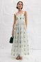 Oroton Greenhouse Floral Sundress in Mist