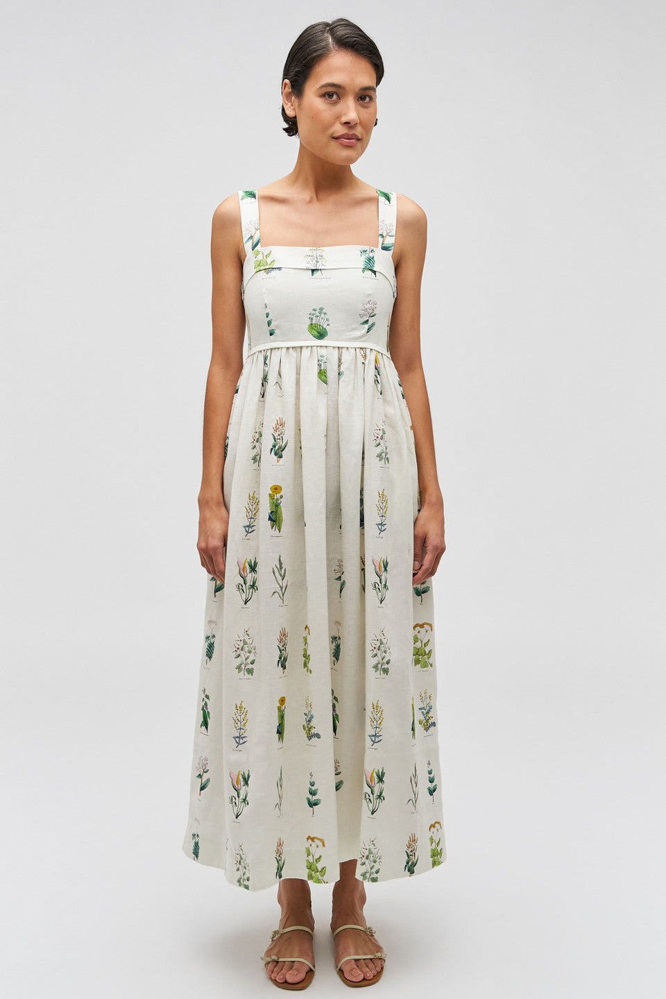 Oroton Greenhouse Floral Sundress - Mist