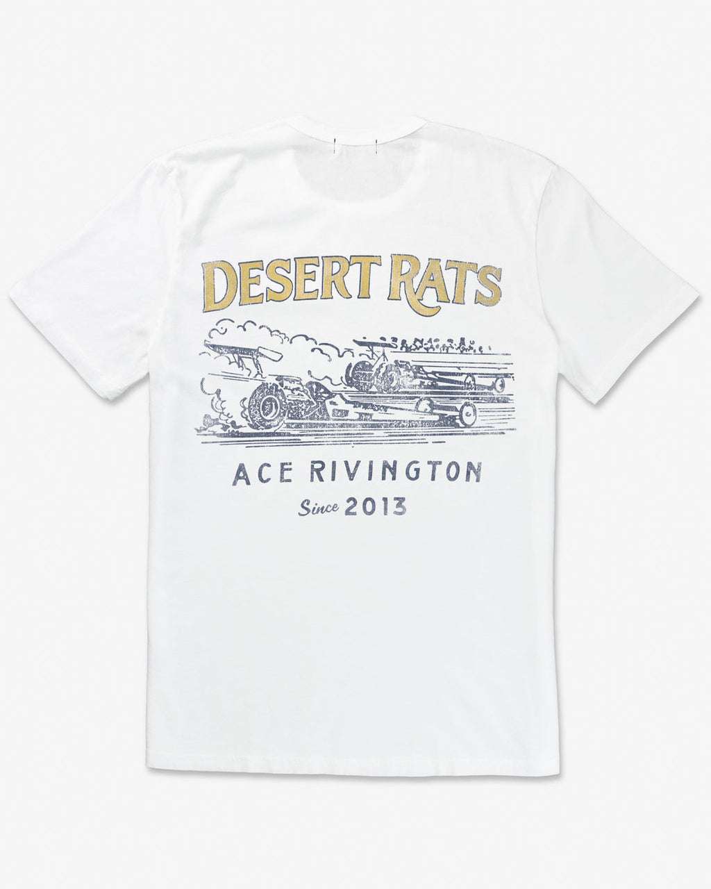 Ace Rivington Shortsleeve Crewneck Supima Tee - Desert Rats Chalk