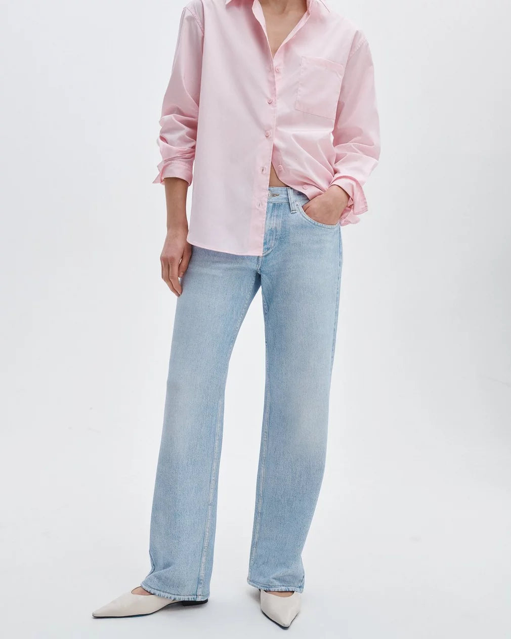 Rag & Bone Miramar Saige Relaxed Straight Pants - Aria