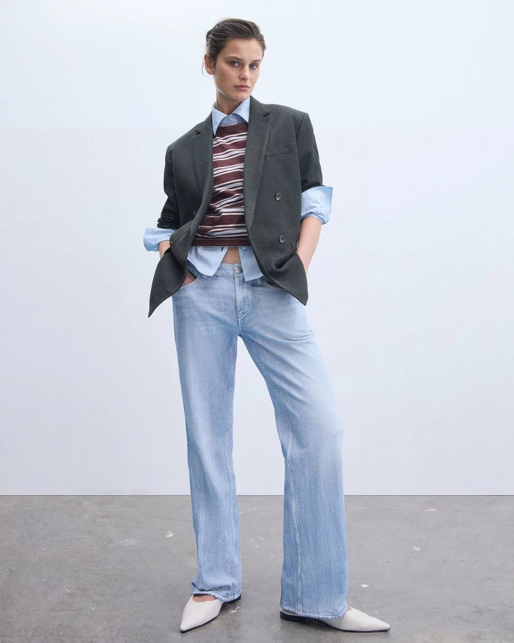 Rag & Bone Miramar Saige Relaxed Straight Pants - Aria