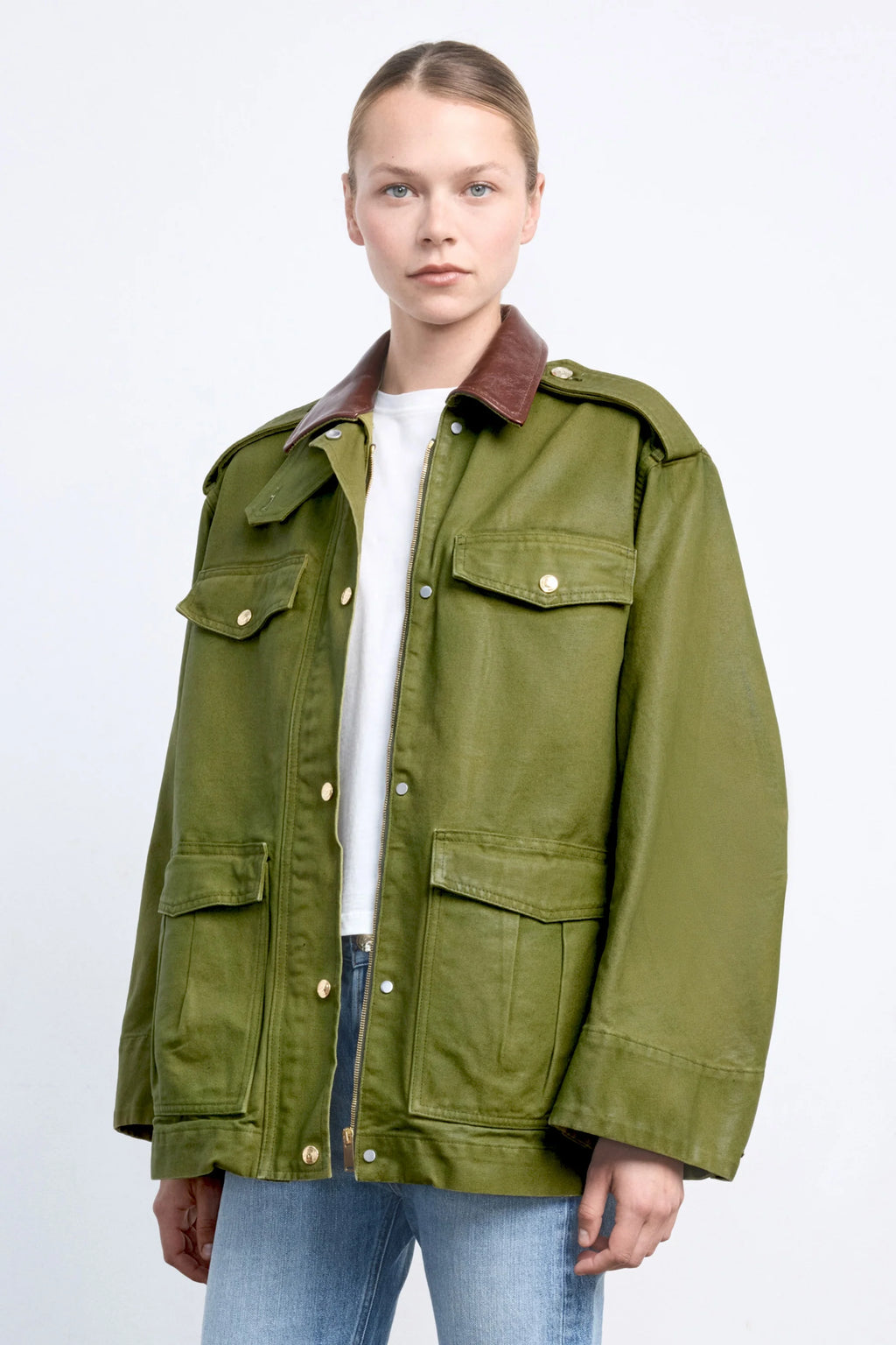 Ruadh Etienne Jacket in Army Green