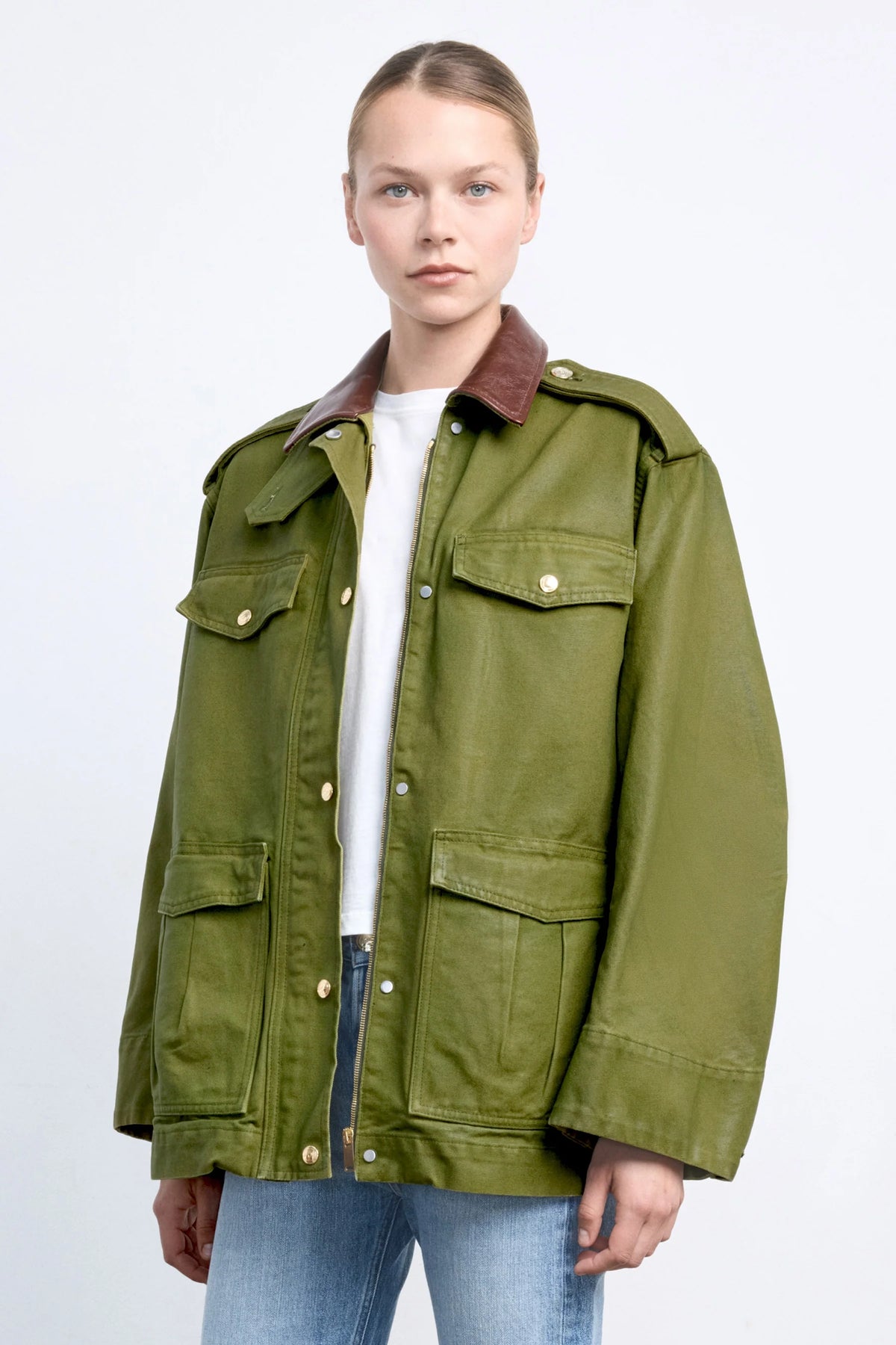Ruadh Etienne Jacket in Army Green