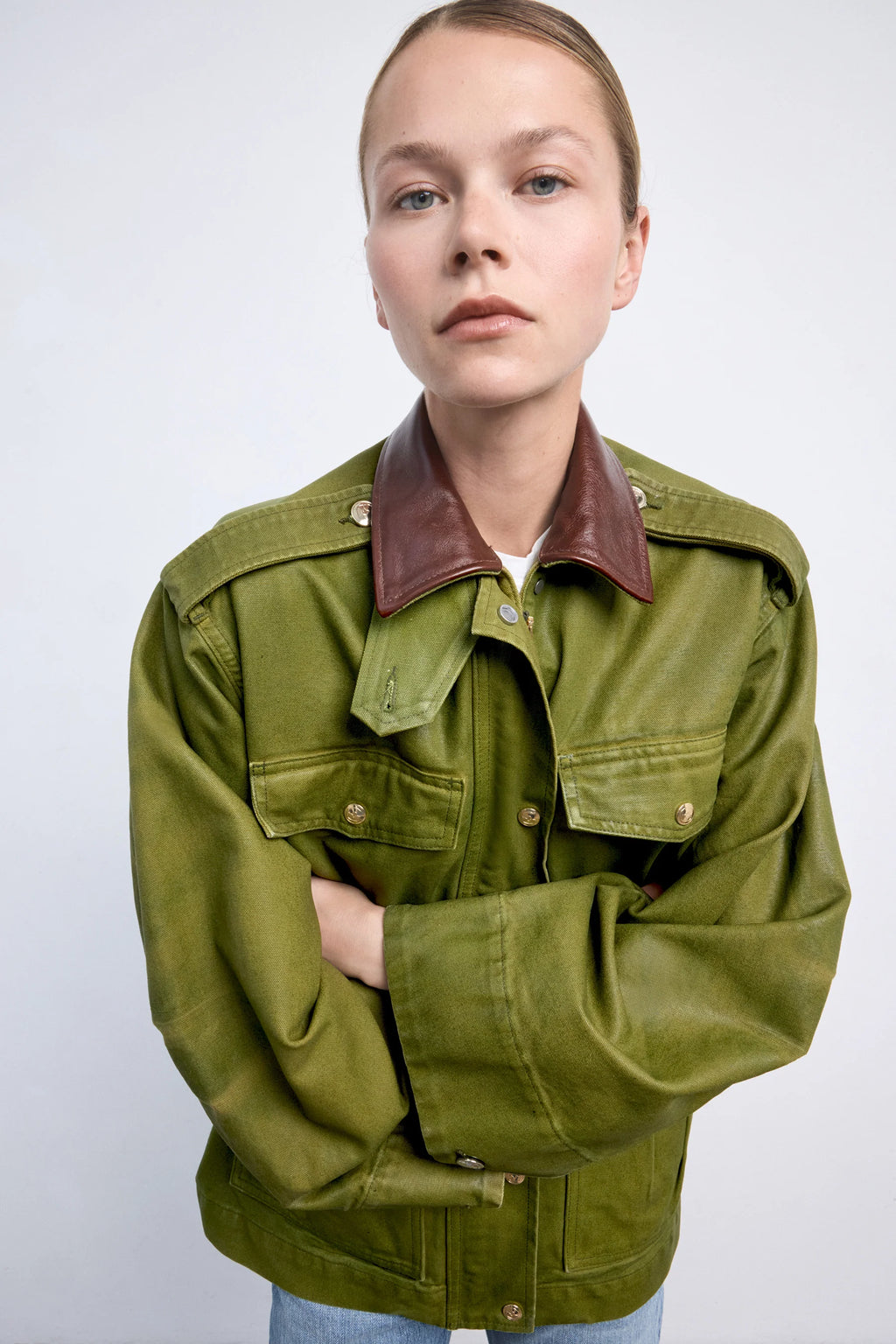 Ruadh Etienne Jacket in Army Green