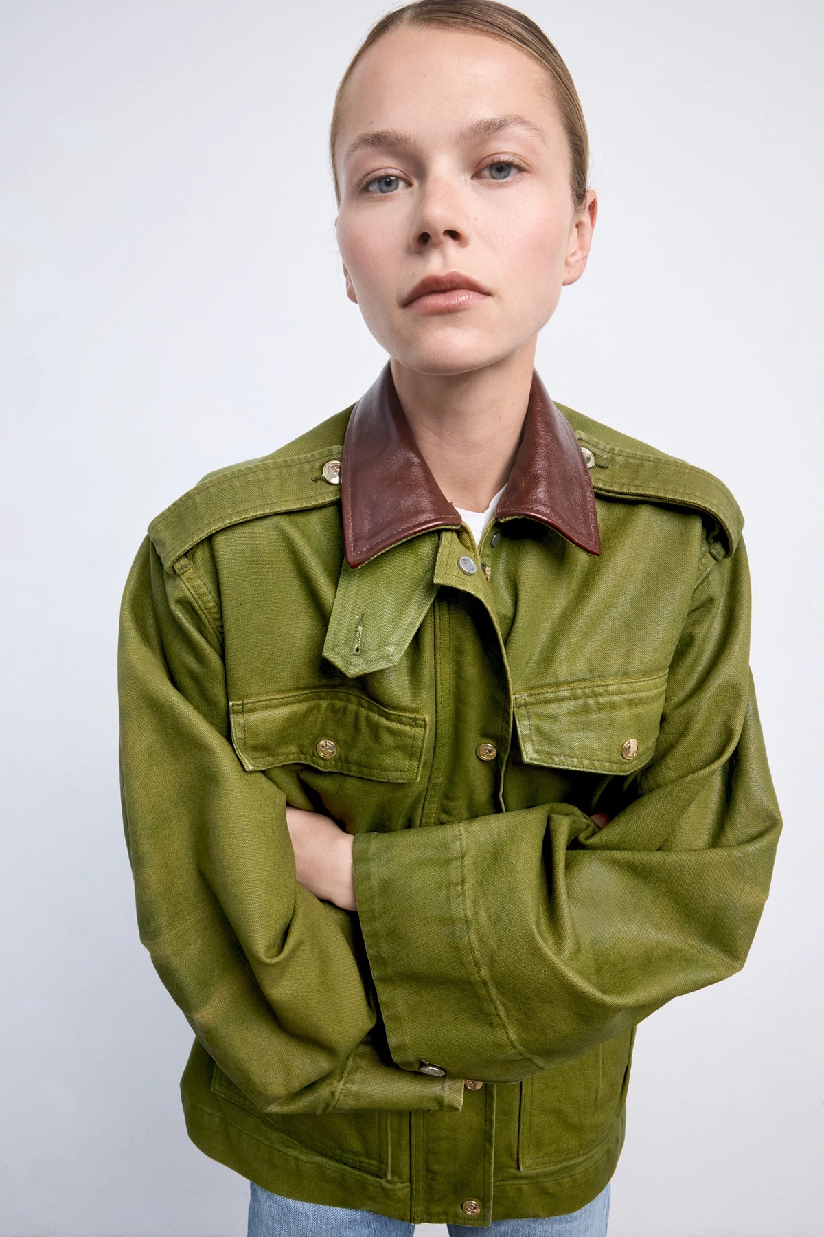 Ruadh Etienne Jacket in Army Green