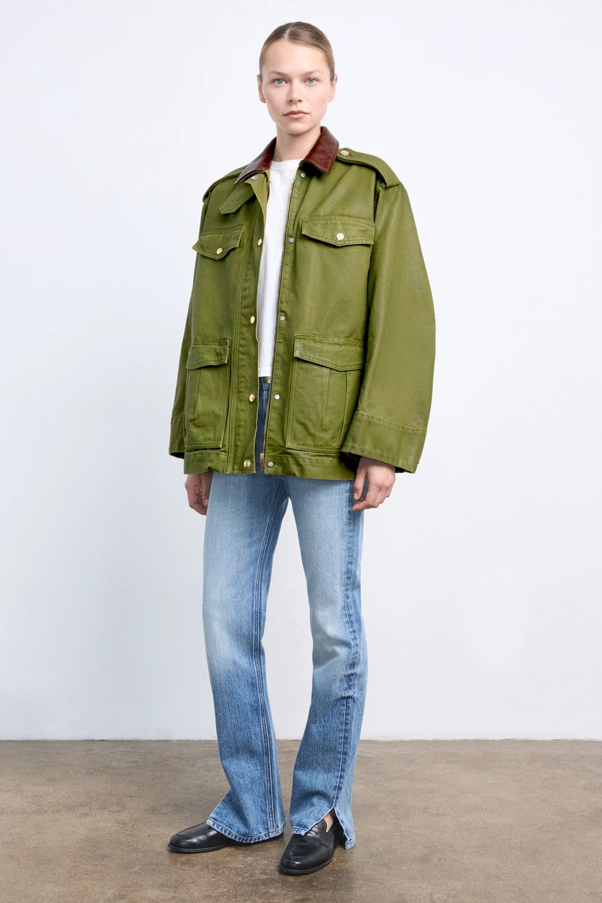 Ruadh Etienne Jacket in Army Green