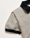 Billy Reid Stripe Sweater Polo - Tinted White/Black