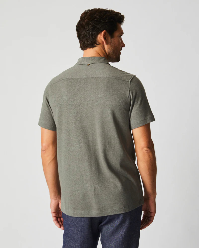Billy Reid Hemp Cotton Knit Shirt - Washed Grey