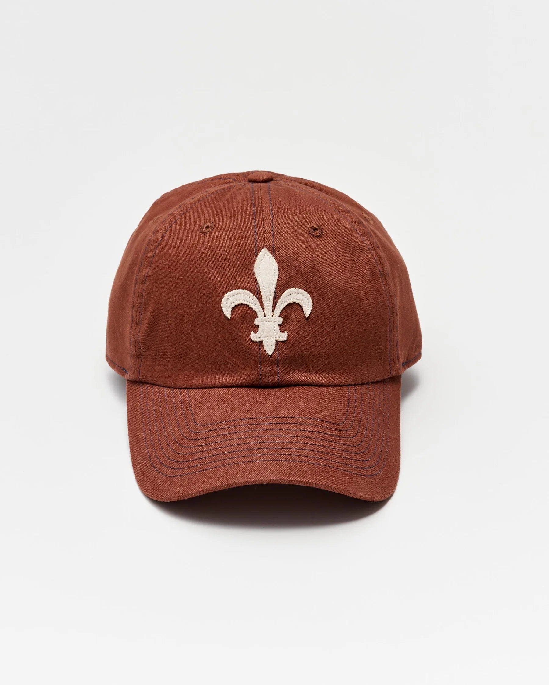 Billy Reid Fleur De Lis Cap - Brown