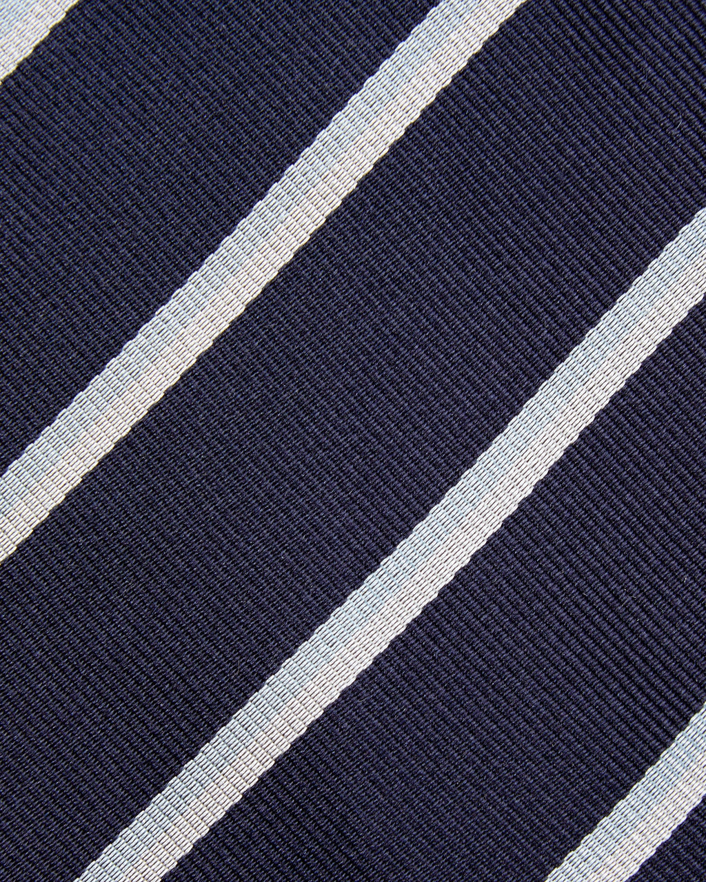 Sid Mashburn Silk Repp Tie - Navy/ Sky/ Hunter Stripe