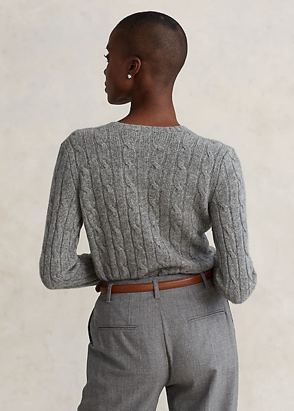 Polo Ralph Lauren Cable-Knit Cashmere Sweater - Grey