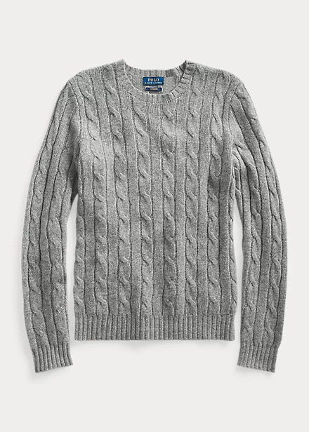 Polo Ralph Lauren Cable-Knit Cashmere Sweater - Grey – Quattro Tizi Polo Ralph Lauren Cable-Knit Cashmere Sweater - Grey – Quattro Tizi