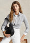 Polo Ralph Lauren Polo ID Calfskin Small Shoulder Bag - Black