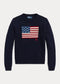 Polo Ralph Lauren Flag Cotton Crewneck Sweater - Navy