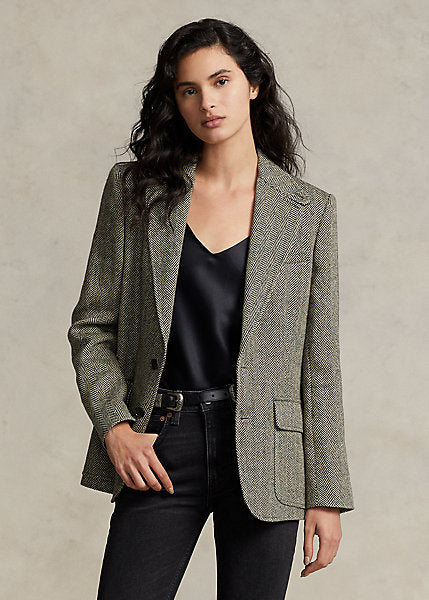 Polo Ralph Lauren Herringbone Linen-Blend Blazer